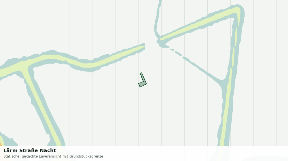 Statische Kartenansicht: Lärm Straße Nacht
