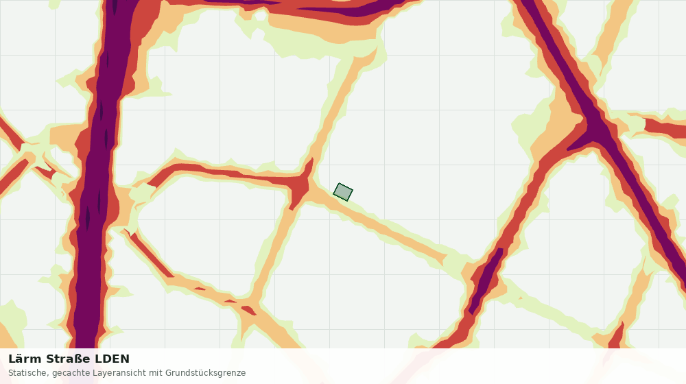 Statische Kartenansicht: Lärm Straße LDEN