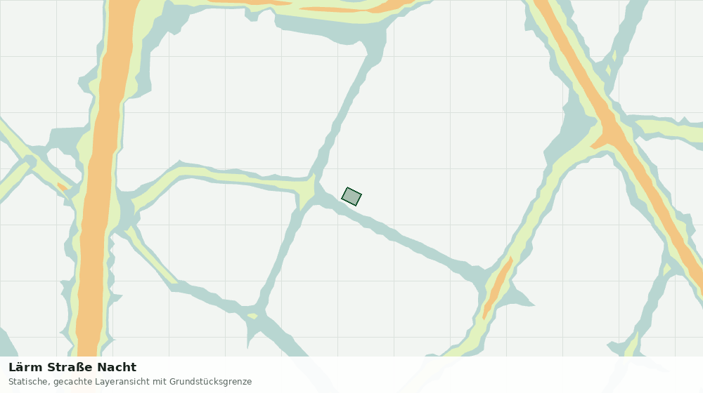 Statische Kartenansicht: Lärm Straße Nacht