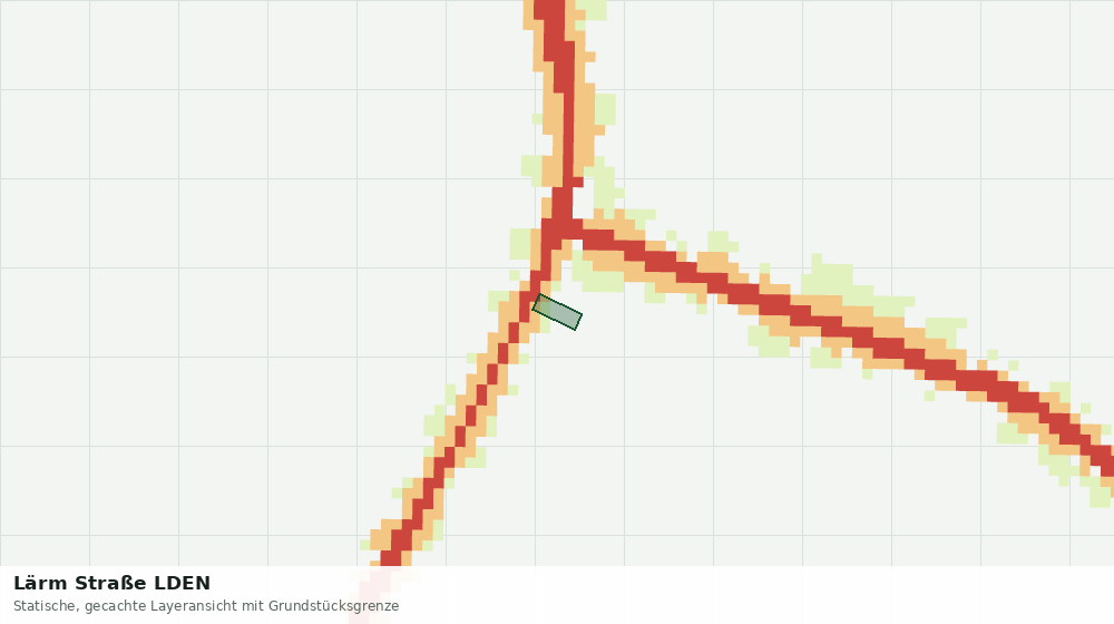 Statische Kartenansicht: Lärm Straße LDEN