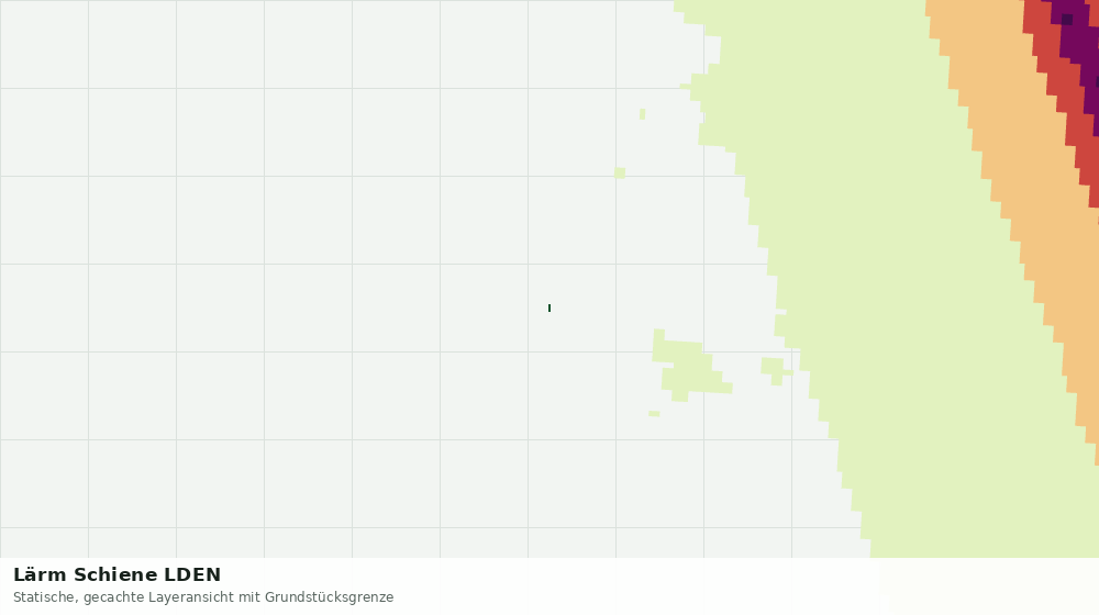 Statische Kartenansicht: Lärm Schiene LDEN