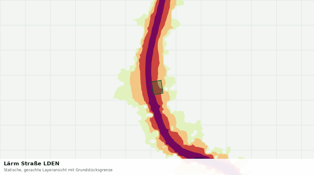 Statische Kartenansicht: Lärm Straße LDEN