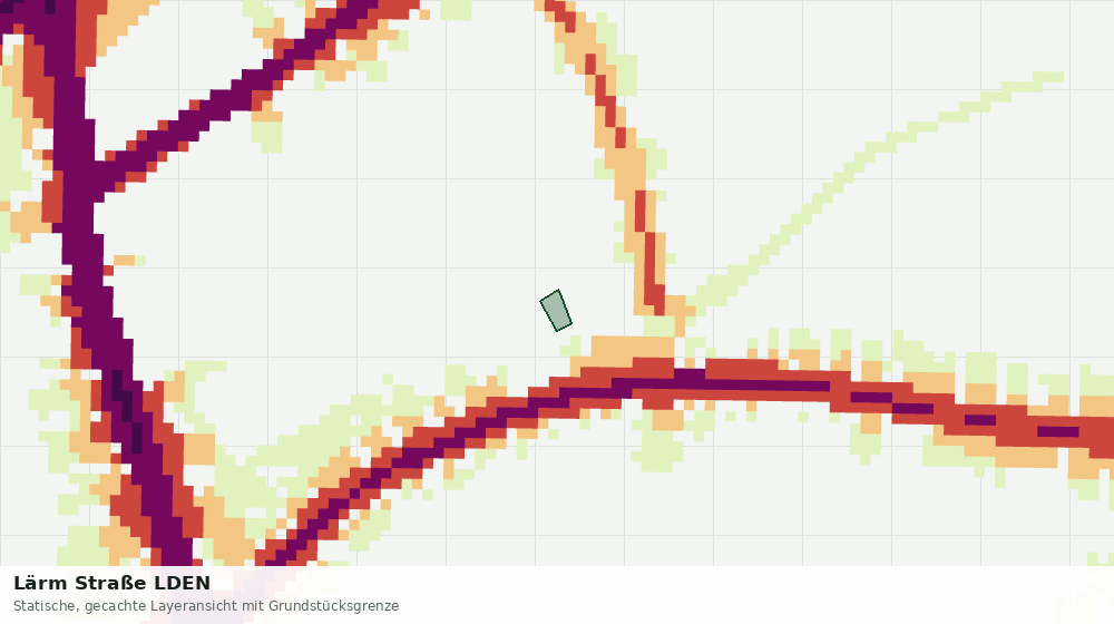 Statische Kartenansicht: Lärm Straße LDEN