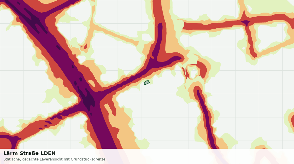 Statische Kartenansicht: Lärm Straße LDEN