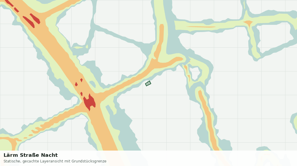 Statische Kartenansicht: Lärm Straße Nacht