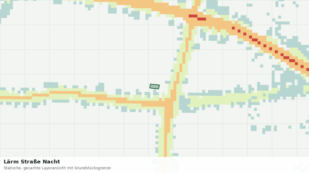 Statische Kartenansicht: Lärm Straße Nacht