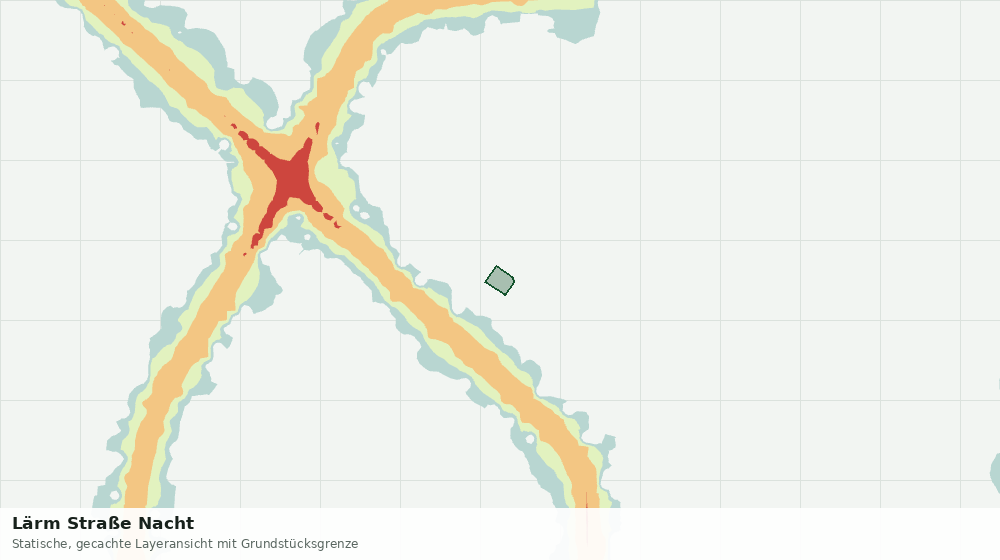 Statische Kartenansicht: Lärm Straße Nacht