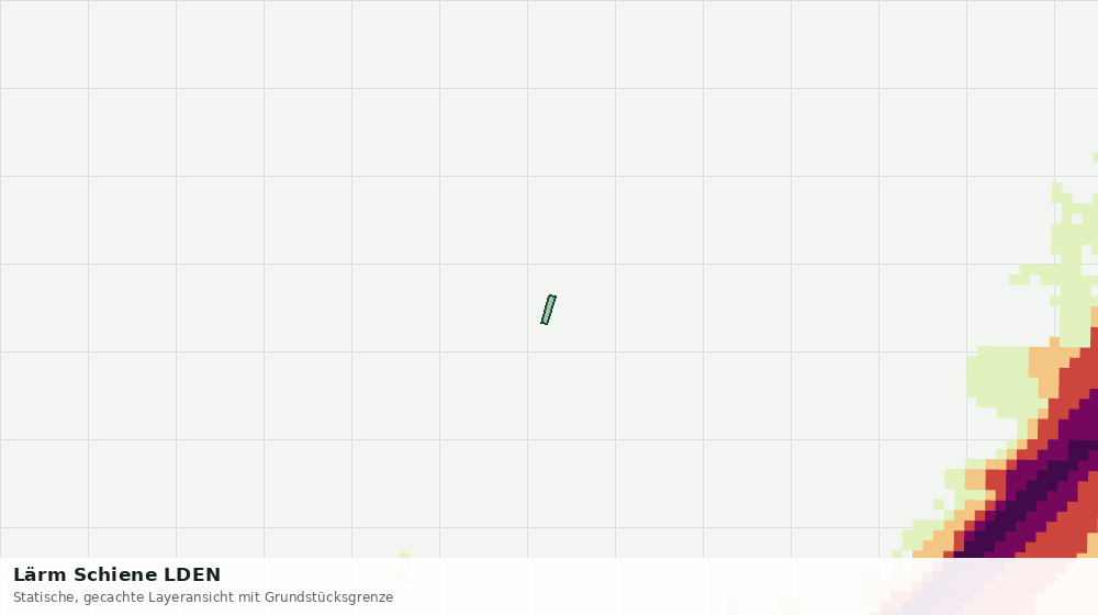 Statische Kartenansicht: Lärm Schiene LDEN