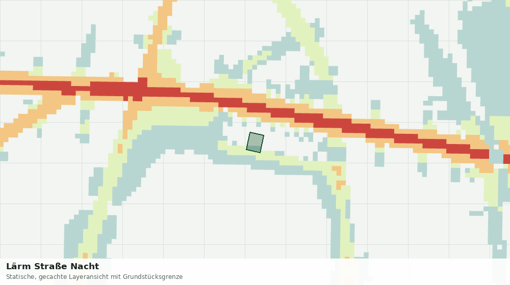 Statische Kartenansicht: Lärm Straße Nacht
