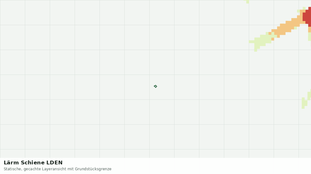 Statische Kartenansicht: Lärm Schiene LDEN