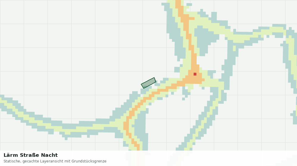 Statische Kartenansicht: Lärm Straße Nacht