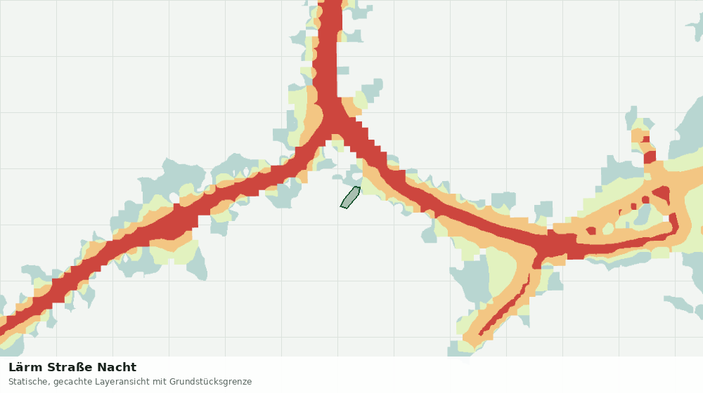 Statische Kartenansicht: Lärm Straße Nacht