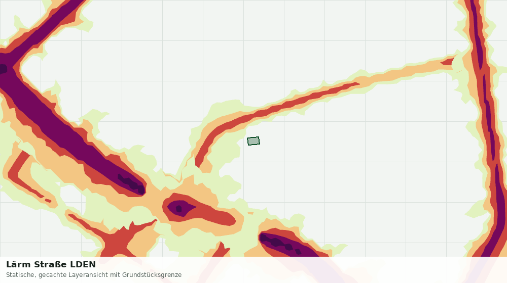 Statische Kartenansicht: Lärm Straße LDEN