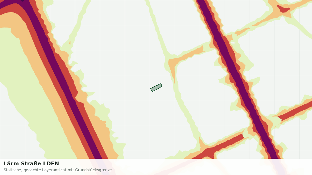 Statische Kartenansicht: Lärm Straße LDEN