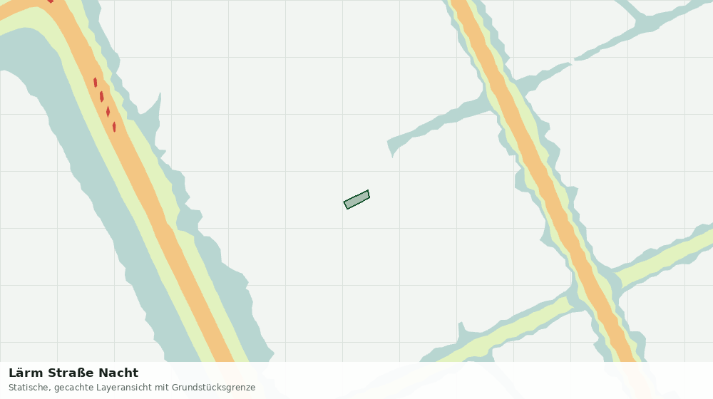 Statische Kartenansicht: Lärm Straße Nacht