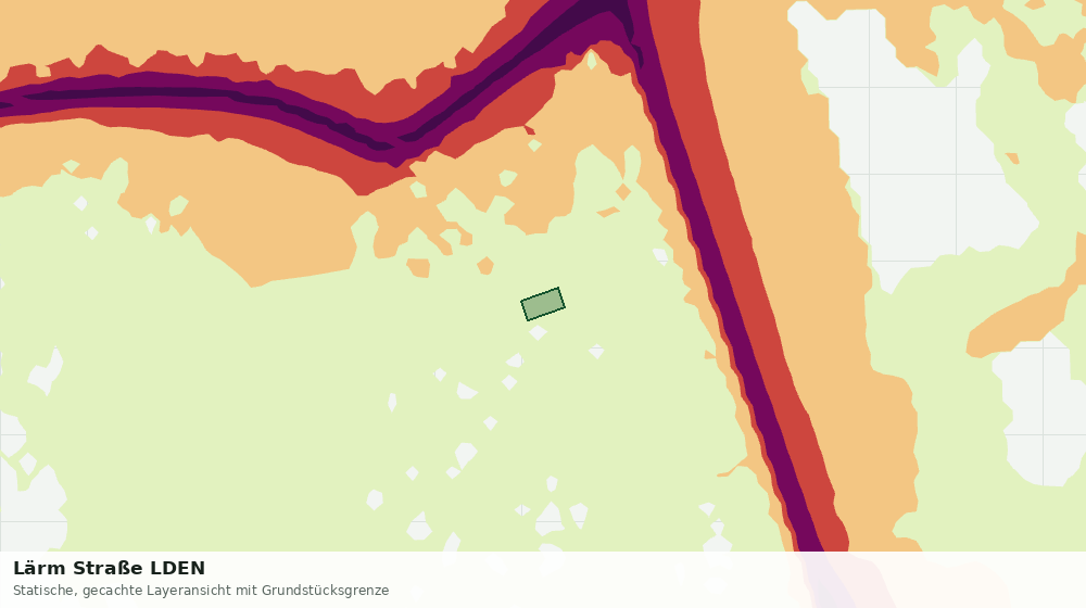 Statische Kartenansicht: Lärm Straße LDEN