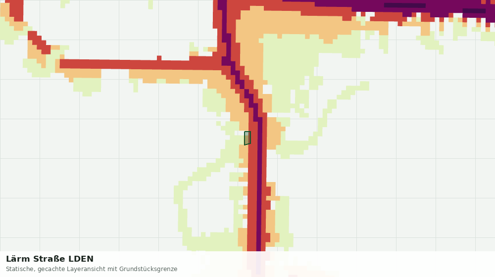 Statische Kartenansicht: Lärm Straße LDEN