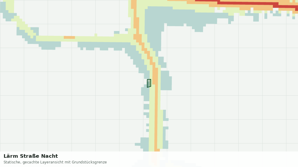Statische Kartenansicht: Lärm Straße Nacht