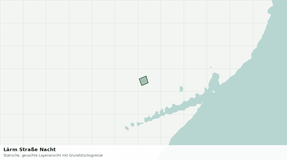 Statische Kartenansicht: Lärm Straße Nacht