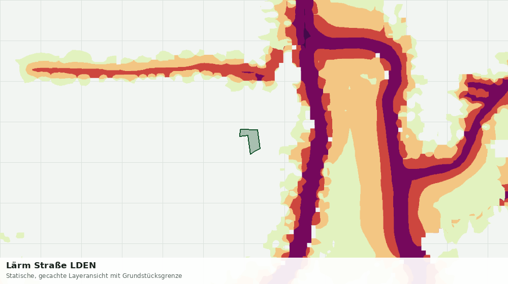 Statische Kartenansicht: Lärm Straße LDEN