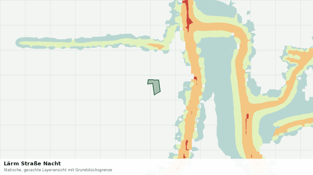 Statische Kartenansicht: Lärm Straße Nacht