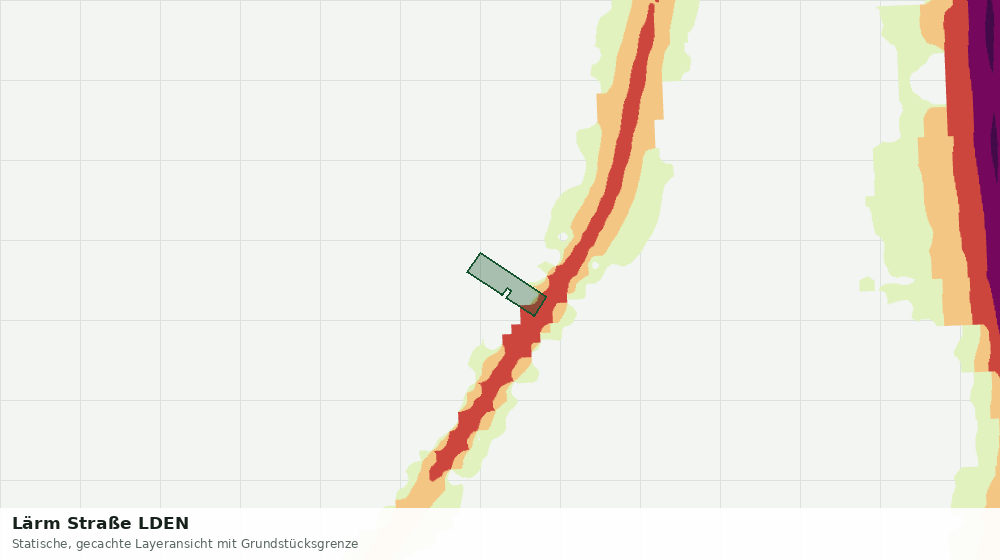 Statische Kartenansicht: Lärm Straße LDEN