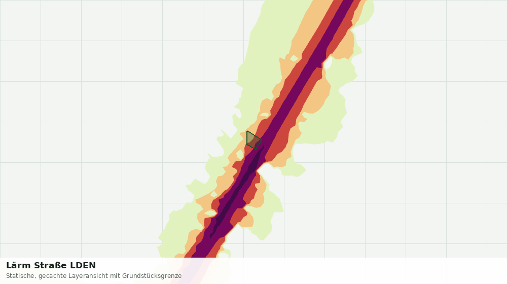 Statische Kartenansicht: Lärm Straße LDEN