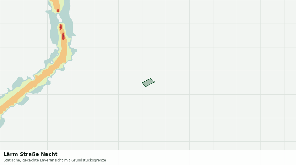 Statische Kartenansicht: Lärm Straße Nacht
