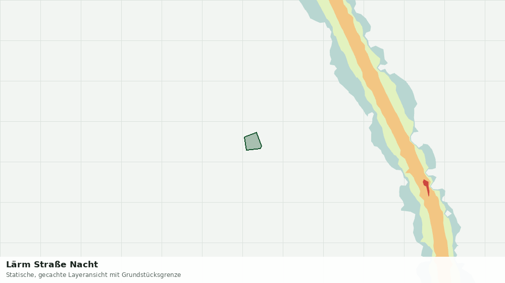 Statische Kartenansicht: Lärm Straße Nacht