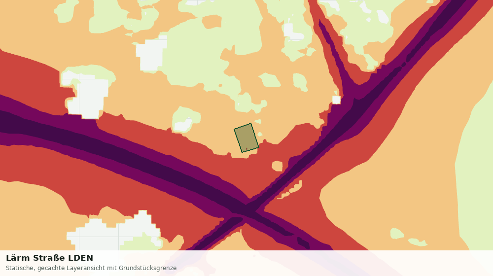 Statische Kartenansicht: Lärm Straße LDEN