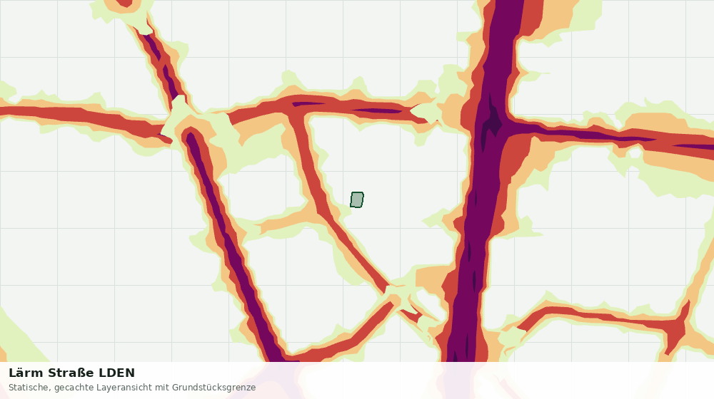 Statische Kartenansicht: Lärm Straße LDEN