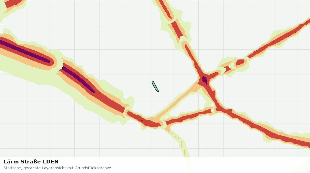 Statische Kartenansicht: Lärm Straße LDEN