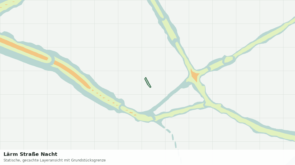 Statische Kartenansicht: Lärm Straße Nacht