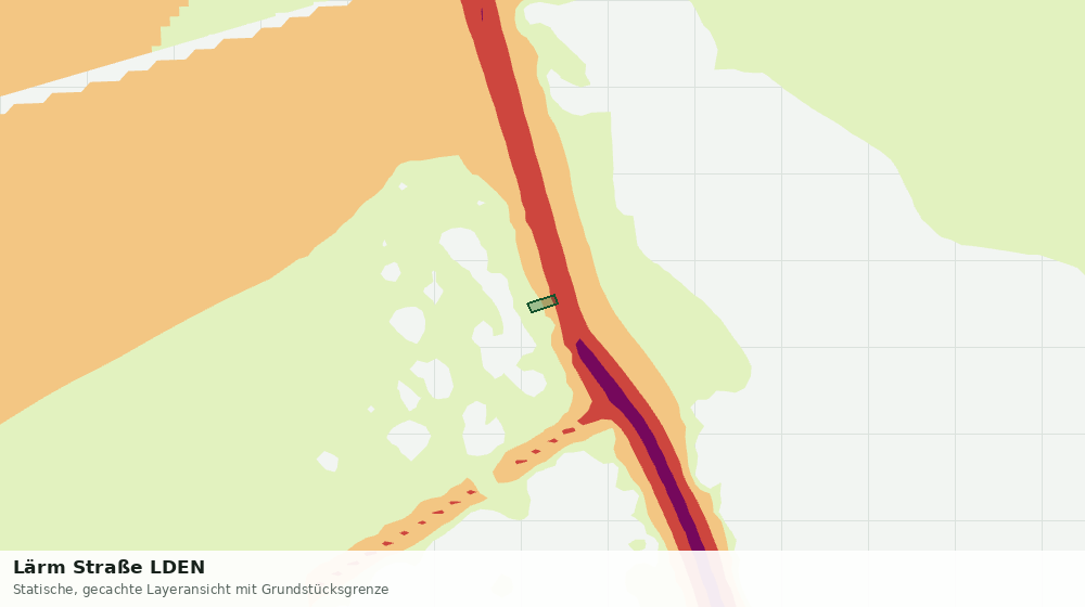Statische Kartenansicht: Lärm Straße LDEN