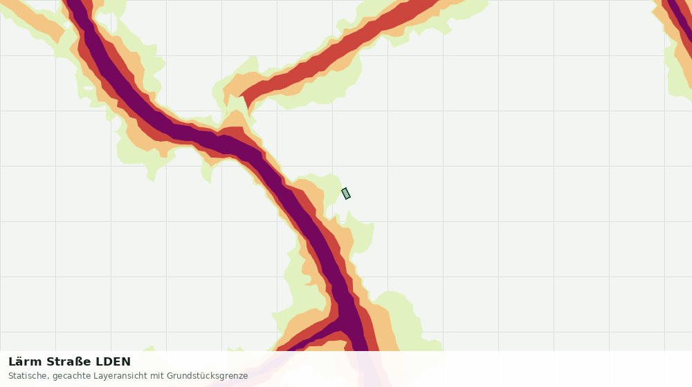 Statische Kartenansicht: Lärm Straße LDEN