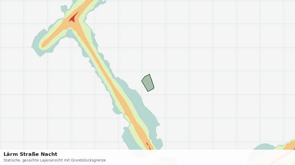Statische Kartenansicht: Lärm Straße Nacht