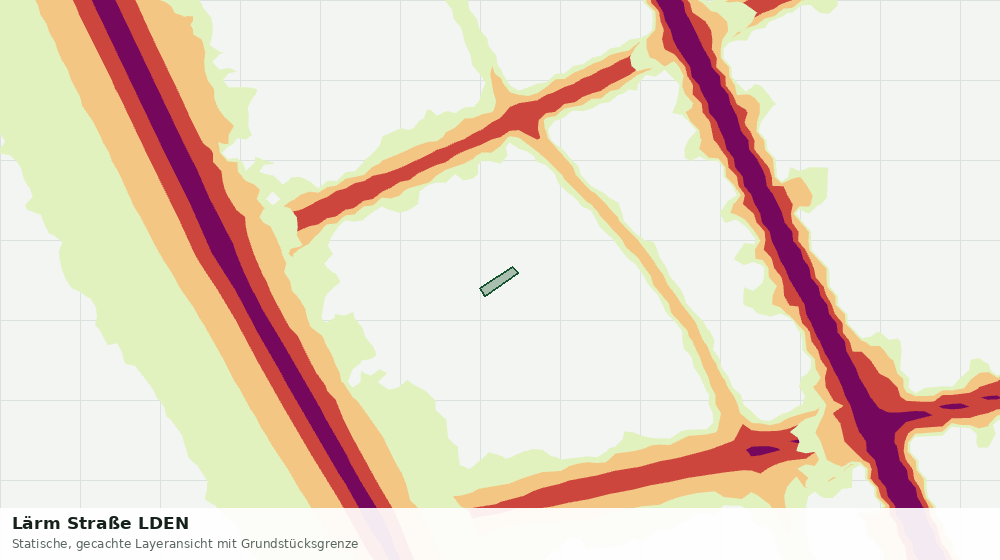 Statische Kartenansicht: Lärm Straße LDEN