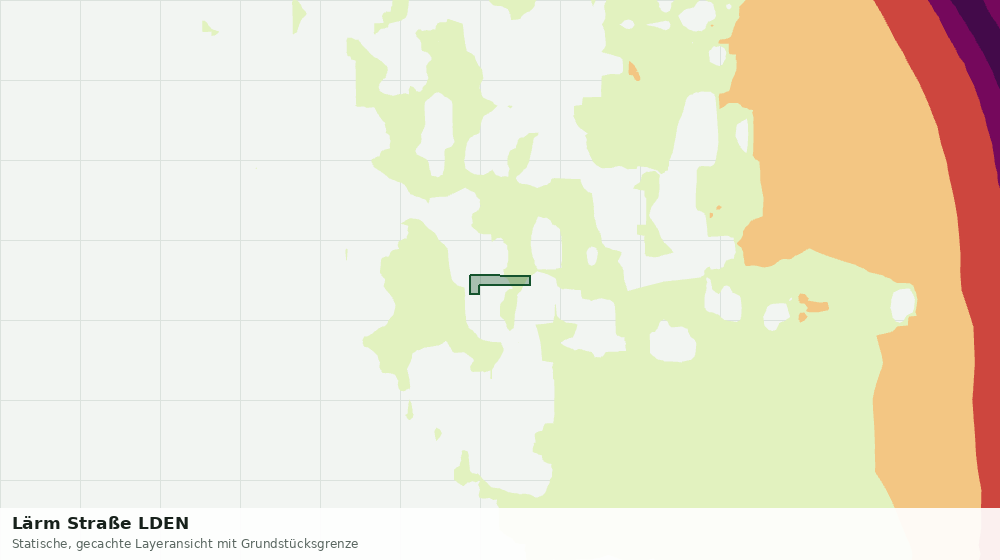 Statische Kartenansicht: Lärm Straße LDEN