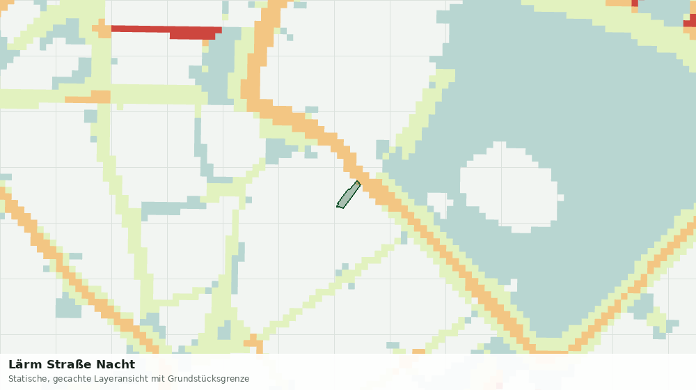 Statische Kartenansicht: Lärm Straße Nacht