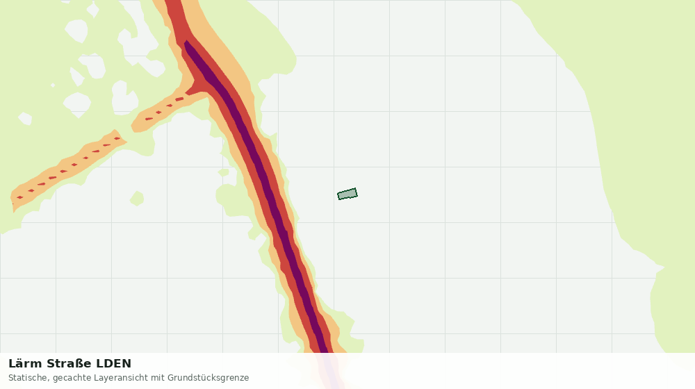 Statische Kartenansicht: Lärm Straße LDEN