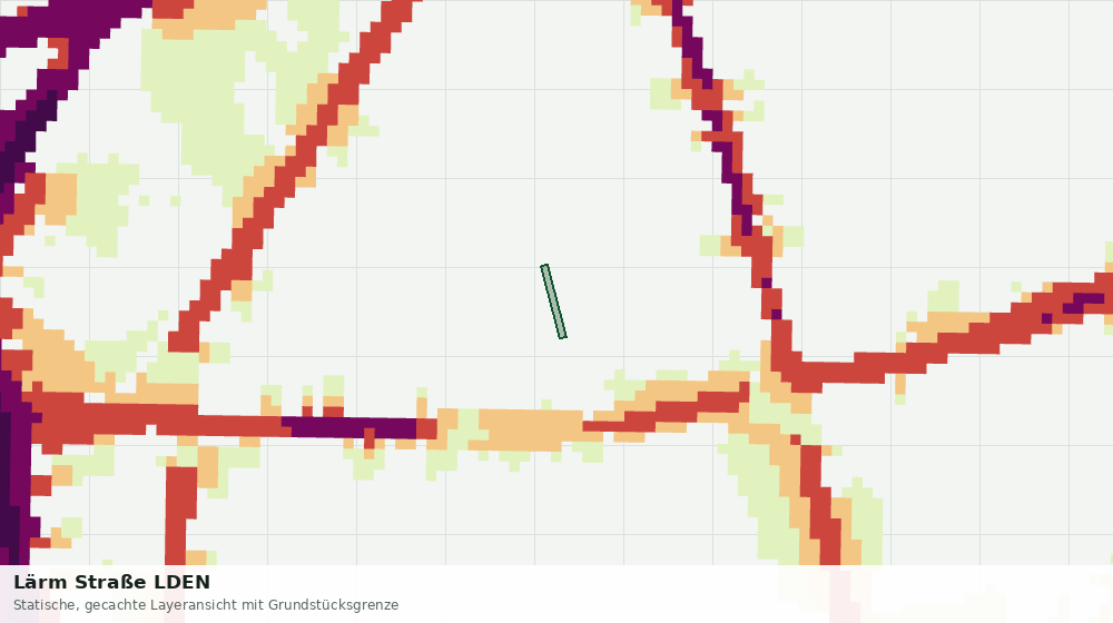 Statische Kartenansicht: Lärm Straße LDEN