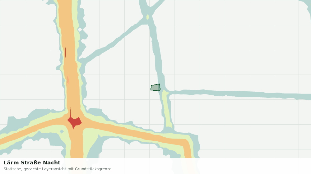Statische Kartenansicht: Lärm Straße Nacht
