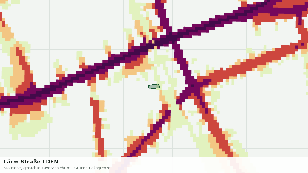 Statische Kartenansicht: Lärm Straße LDEN