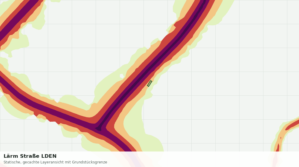 Statische Kartenansicht: Lärm Straße LDEN