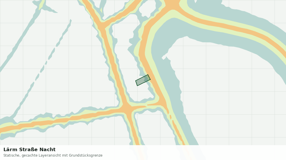 Statische Kartenansicht: Lärm Straße Nacht