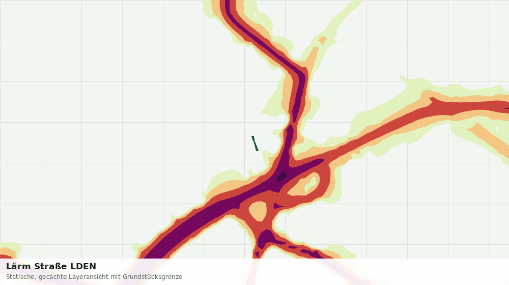 Statische Kartenansicht: Lärm Straße LDEN