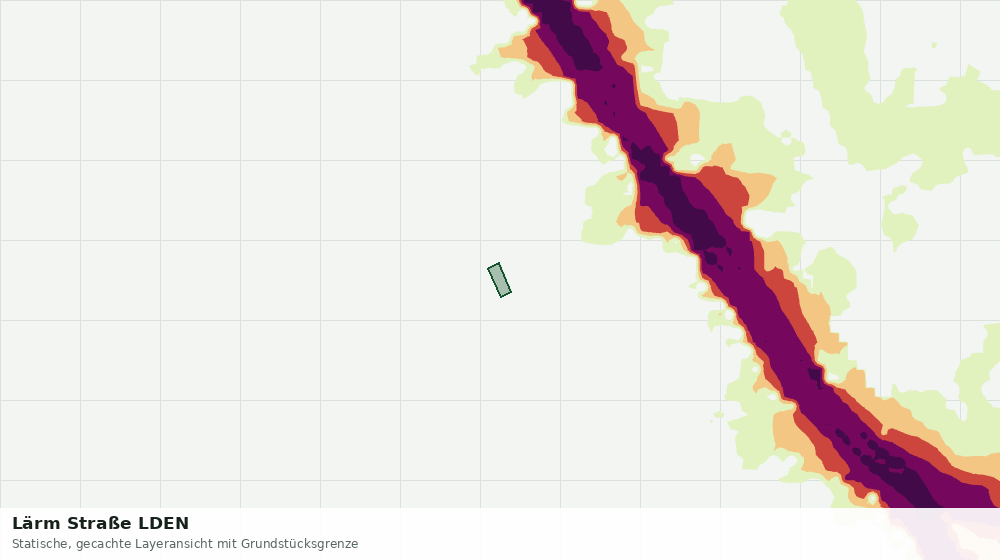 Statische Kartenansicht: Lärm Straße LDEN