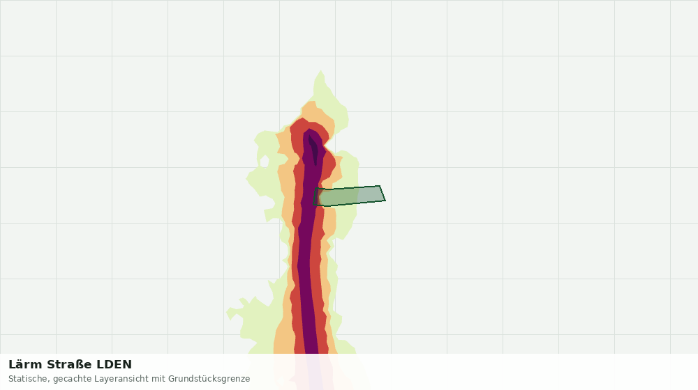 Statische Kartenansicht: Lärm Straße LDEN