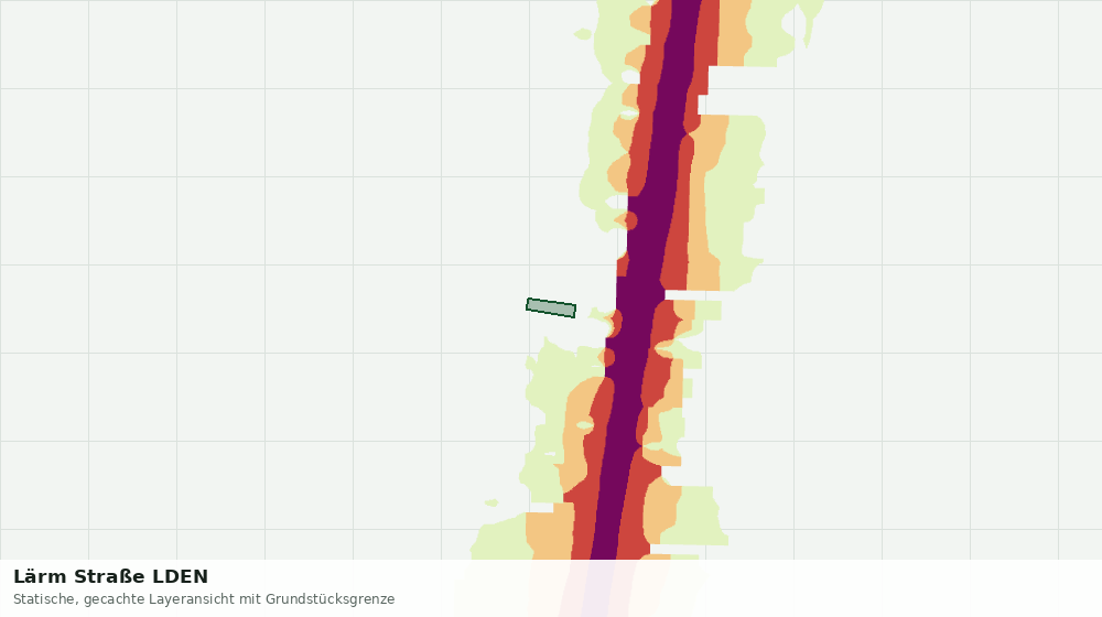 Statische Kartenansicht: Lärm Straße LDEN