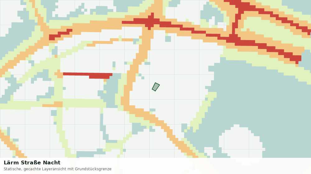 Statische Kartenansicht: Lärm Straße Nacht